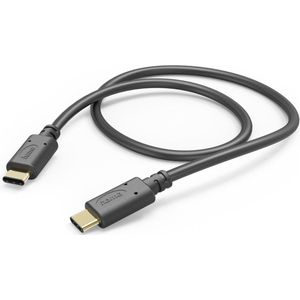 Hama USB-Kabel, USB-C naar USB-C, 1 m, zwart - Oplader Zwart