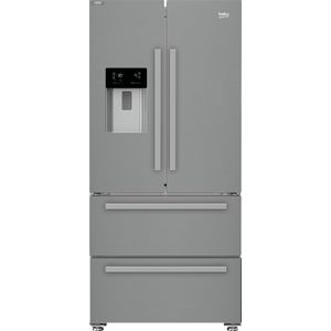 Beko GNE60542DXPN - Amerikaanse koelkast Zilver