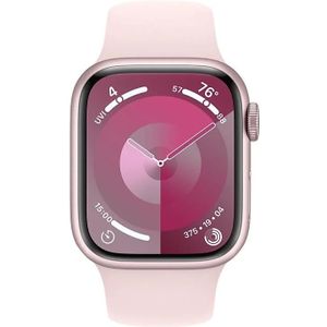 Apple Watch Series 9 41mm Roze Aluminium Sportband M/L - Smartwatch Roze