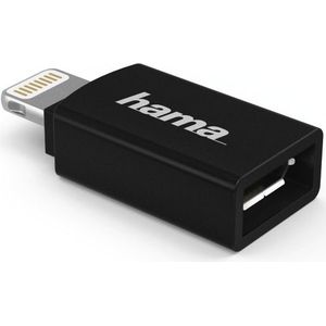 Hama Micro-USB-adapter Naar Apple Lightning-stekker MFI Zwart