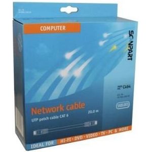 Scanpart netwerkkabel (UTP) CAT6 20,0m - UTP kabel Zwart