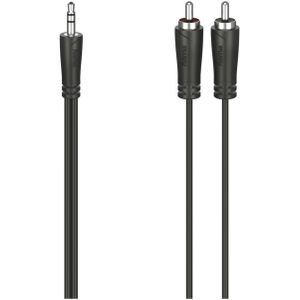 Hama Audiokabel, 3,5-mm-jack-stekker - 2 cinch-stekker, stereo, 3,0 m - Mini jack kabel