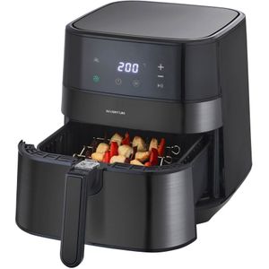 Inventum GF500HLDB - Airfryer - Heteluchtfriteuse - Inhoud 5 liter - Zwart/RVS