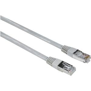 Hama 00200920 RJ45 Netwerkkabel, patchkabel CAT 5e F/UTP 20.00 m Grijs PVC-mantel, Verdraaide paren 1 stuk(s)