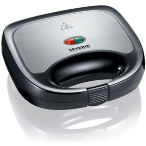 Severin Tosti Apparaat Sandwichtoaster 600W Geborsteld RVS-zwart