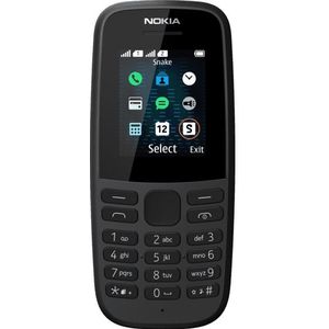 Nokia 105 Neo - dual sim - Mobiele telefoon Zwart