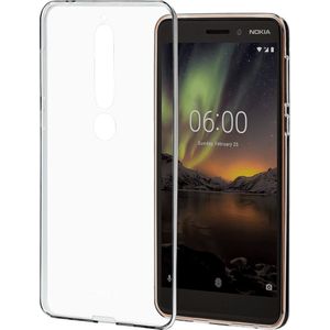 Nokia Back case - voor 6.1 - Telefoonhoesje Transparant