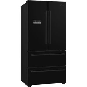 Smeg FQ55FNDF - Amerikaanse koelkast Zwart
