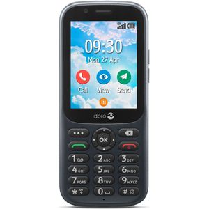 Doro 730X 4G - Mobiele telefoon Zwart