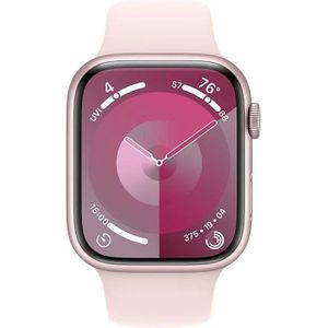 Apple Watch Series 9 45mm Roze Aluminium Sportband M/L - Smartwatch Roze