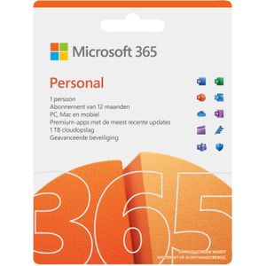 Microsoft 365 Personal (12 maanden/1 apparaat) Digitale licentie - Software