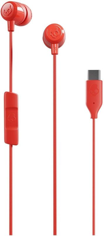 Skullcandy - JIB USB-C - Oordopjes - Rood - USB-C Aansluiting