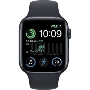 Apple Watch SE (2022) 44mm Midnight Aluminium Sportband M/L - Smartwatch