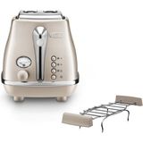 Delonghi CTOT2103.BG Icona Metallics Broodrooster 900W Beige