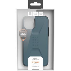UAG Civilian Backcover iPhone 11 Pro - Telefoonhoesje Blauw