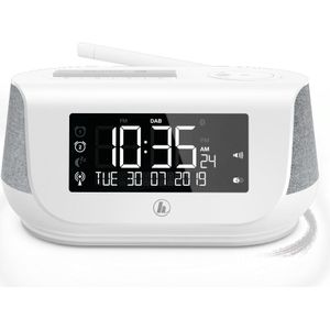Hama DR36SBT - Radio - FM/DAB/DAB+/Bluetooth - Wekkerradio - Wit