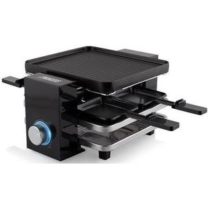 Princess 162915 Raclette Piano Black 4 - Parking deck voor gebruikte pannetjes - inclusief 4 spatels