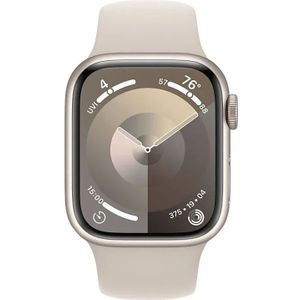 Apple Watch Series 9 41mm Starlight Aluminium Sportband M/L - Smartwatch