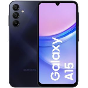 Samsung Galaxy A15 128GB  Clear Case bundel - Smartphone Zwart