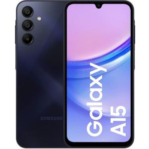 Samsung Galaxy A15 128GB  Clear Case bundel - Smartphone Zwart