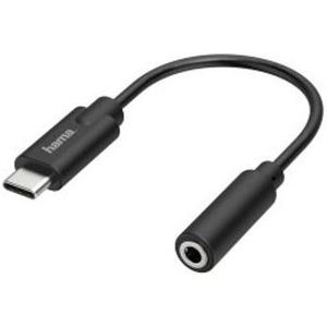 Hama Audio-adapter, USB-C-stekker - 3,5-mm-jack-aansluiting, stereo - Mini jack kabel