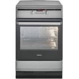 Inventum VFI6042RVS - Vrijstaand inductie fornuis - Elektrische oven - 4 kookzones - 60 cm - 65 liter - RVS/Zwart