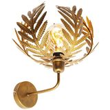 Vintage wandlamp goud 25 cm - Botanica