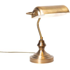 Klassieke tafellamp/notarislamp brons - Banker