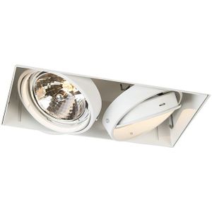 Inbouwspot wit draai- en kantelbaar AR111 Trimless 2-lichts - Oneon