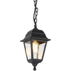 QAZQA capital - Klassieke Hanglamp voor buiten - 1 lichts - L 150 mm - Zwart - Buitenverlichting