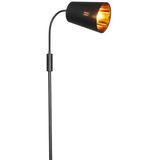 Moderne vloerlamp zwart - Carmen