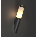 Moderne buiten wandlamp donkergrijs IP44 met schemersensor - Rox