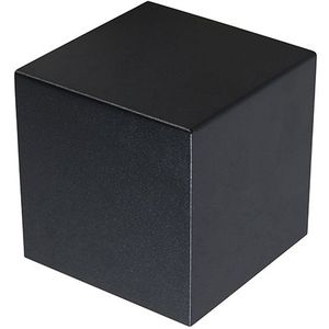 Moderne wandlamp zwart - Cube