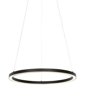Smart hanglamp zwart 60 cm incl. LED en RGBW - Girello