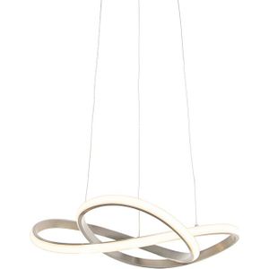 Design hanglamp staal incl. LED 3-staps dimbaar - Ruta