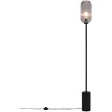 QAZQA rid - Art Deco Vloerlamps-sStaande Lamp - 1 lichts - H 150 cm - Zwart - Woonkamers-sSlaapkamers-sKeuken
