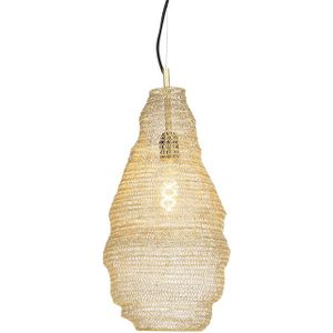 Oosterse hanglamp goud - Nidum Rombo