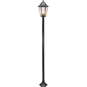 Klassieke staande buitenlamp zwart 170cm IP44 - New Orleans 1