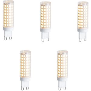 Set van 5 G9 dimbare LED lampen 5.5W 500 lm 2700K