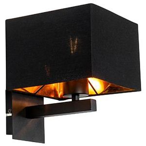 Moderne wandlamp zwart met goud - VT 1