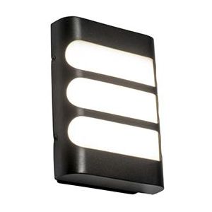 QAZQA Gaev - Moderne LED Wandlamp Voor Buiten - 1 Lichts - D 5 cm - Zwart - Buitenverlichting