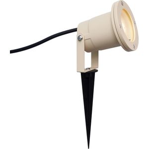 Prikspot beige GU10 50mm verstelbaar IP65 incl. snoer en stekker - Basic