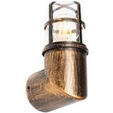 Vintage buiten wandlamp antiek goud IP54 - Kiki