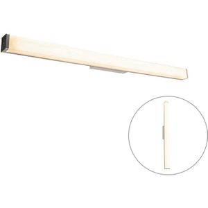 QAZQA cascada - Moderne LED Spiegel verlichting voor binnen voor badkamer - 1 lichts - D 72 mm - Staal -