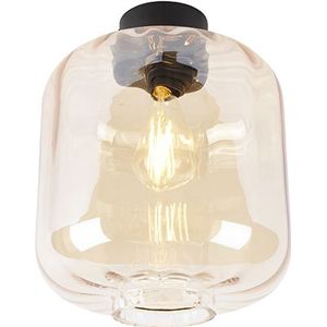 QAZQA qara - Design Plafondlamp - 1 lichts - Ø 250 mm - Beige - Woonkamer | Slaapkamer | Keuken