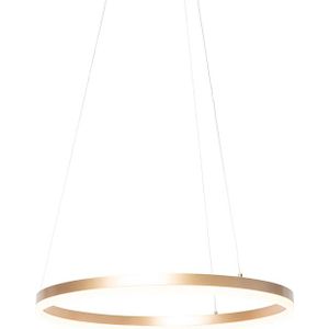 Design hanglamp goud 60 cm incl. LED 3-staps dimbaar - Anello