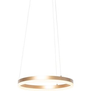Design hanglamp goud 40 cm incl. LED 3-staps dimbaar - Anello