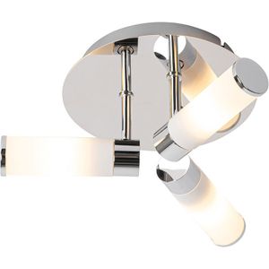 Moderne badkamer plafondlamp chroom 3-lichts IP44 - Bath