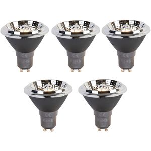 Set van 5 GU10 3-staps dim to warm LED lamp AR70 6W 320 lm 2000-3000K
