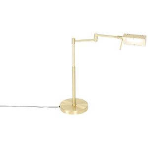 Design tafellamp goud incl. LED met touch dimmer - Notia